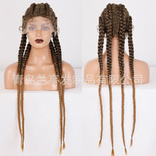 Load image into Gallery viewer, Estelle European And American Wigs New Wig Four Strand Dirty Braids Realistic Braids Headgear Natural Doll Hair