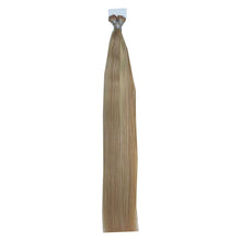 Load image into Gallery viewer, Estelle I Tip Hair Extensions Human Hair 24 Inch Extensions with Natural Hair 100Strands Keratin Bond Hair Extensions Soft Long Lasting Anti Tangle Color No P6_60