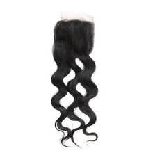 Load image into Gallery viewer, Hand Made Natural Wave Human Hair Lace Closure 4*4-اليد التي قدمت الطبيعية موجة شعر بشري إغلاق الدانتيل 4 * 4