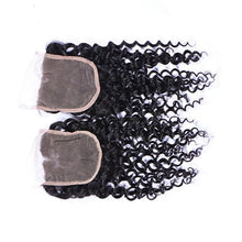 Load image into Gallery viewer, Hand Made water wave Human Hair Lace Closure 4*4 -موجة المياه المصنوعة يدويا من شعر الإنسان إغلاق الدانتيل 4 * 4