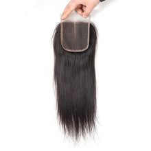 Load image into Gallery viewer, Hand Made Straight Human Hair Lace Closure 4*4 -صنع يدوي مستقيم شعر بشري إغلاق الدانتيل 4 * 4