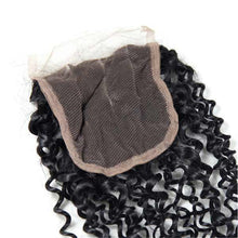 Load image into Gallery viewer, Jerry Curly Human Hair 4*4 Lace Closure -جيري شعر بشري مجعد 4 * 4 إغلاق الدانتيل