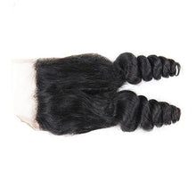 Load image into Gallery viewer, Hand Made Loose Wave Human Hair Lace Closure 4*4 -صنع يدوي فضفاض موجة شعر بشري إغلاق الدانتيل 4 * 4