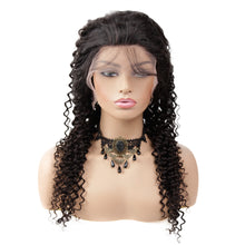 Load image into Gallery viewer, Human Hair deep curly Wigs with 13x4 Lace Front-باروكات شعر بشري مجعد عميق مع دانتيل أمامي 13x4