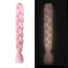 Load image into Gallery viewer, 3 Pieces Night light Synthetic Hair Extension for Braiding ,Jumbo Braids , Extension Afro Braids Crochet Twist-3 قطع من وصلات الشعر الاصطناعية الخفيفة الليلية للتضفير ، الضفائر الضخمة ، تمديد الضفائر الأفرو الكروشيه