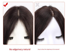Load image into Gallery viewer, Silk Base Human Hair Topper for Women - Daily Wear Undetectable Hairpiece, Double Wefted Design for Thinning Hair &amp; Gray Coverage, Breathable High Crown Volume &amp; Natural Look-غطاء رأس من شعر الإنسان بقاعدة حريرية للنساء
