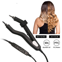 Load image into Gallery viewer, Loof Hair Extension Connector Iron Treatments for Professional Salon Equipment, Keratin Bonding Tip Hair Extension Hot Fusion Iron ，Adjustable Temperature Hair Extension Iron Tools -أداة ربط وصلات الشعر، موصل ذوبان غراء الكيراتين
