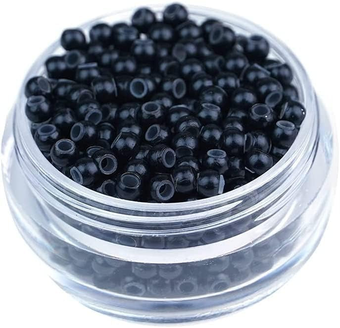 Silicone Nano Ring 1000Pcs/Bottle Nano Ring Beads Micro Links Hair Extension حلقة سيليكون نانو 1000 قطعة / زجاجة خرز حلقة نانو وصلات صغيرة لتطويل الشعر