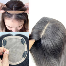 Load image into Gallery viewer, Full Human Hair Silk Base Topper -Lightweight &amp; Breathable , Natural-Looking, Realistic Comfort for Everyday Wear
