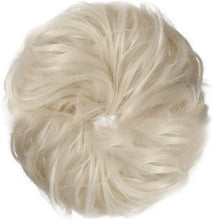 Load image into Gallery viewer, Eestelle messyBun Scrunchie with Elastic Rubber Band Ponytail Hair Extensions Updo Chignon Donut Ponytail Hairpiece Synthetic Tousled Hair for Women (nature balck2)
