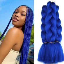 Load image into Gallery viewer, e estelle African braids Hair Extension,Crochet Braiding Hair Extensions Synthetic Braiding Hair High Temperature Synthetic Fiber Yaki Jumbo Braiding Hair (color #2513B, 3pcs)
