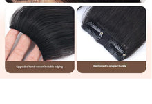 Load image into Gallery viewer, New Hand-made Hair Topper Extension, Invisible Seamless Edge, Breathable &amp; Lightweight,3D Loop-Knitting, Real Human Hair Pad for High Crown &amp; Volume
