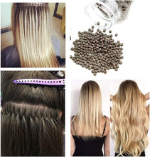 Load image into Gallery viewer, Silicone Nano Ring 1000Pcs/Bottle Nano Ring Beads Micro Links Hair Extension حلقة سيليكون نانو 1000 قطعة / زجاجة خرز حلقة نانو وصلات صغيرة لتطويل الشعر
