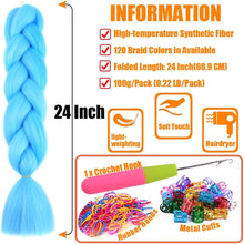 Load image into Gallery viewer, e estelle African braids Hair Extension,Crochet Braiding Hair Extensions Synthetic Braiding Hair High Temperature Synthetic Fiber Yaki Jumbo Braiding Hair (color #2513B, 3pcs)
