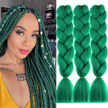 Load image into Gallery viewer, e estelle African braids Hair Extension,Crochet Braiding Hair Extensions Synthetic Braiding Hair High Temperature Synthetic Fiber Yaki Jumbo Braiding Hair (color #2513B, 3pcs)
