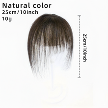 Load image into Gallery viewer, Breathable Swiss Lace Base Hair Topper for Women, Human Hair Pieces for Thinning, Adding Volume &amp; Cover Gray Hair (Fringe Bangs)
