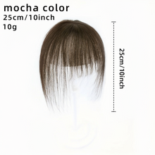 Load image into Gallery viewer, Breathable Swiss Lace Base Hair Topper for Women, Human Hair Pieces for Thinning, Adding Volume &amp; Cover Gray Hair (Fringe Bangs)
