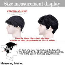Load image into Gallery viewer, Estelle Men Wigs Natural Men&#39;s Short Hair Wig Micro Curly Wigs Hair Wig Estelle الرجال الباروكات الطبيعية قصيرة شعر مستعار شعر مستعار مايكرو مجعد الباروكات
