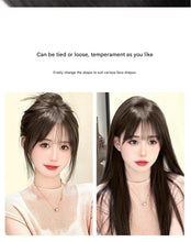 Load image into Gallery viewer, Breathable Swiss Lace Base Hair Topper for Women, Human Hair Pieces for Thinning, Adding Volume &amp; Cover Gray Hair (Fringe Bangs)
