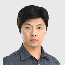 Load image into Gallery viewer, Estelle Natural Fluffy  Middle Aged Men Black Wigs -شعر مستعار استل أسود منفوش طبيعي متوسط العمر للرجال
