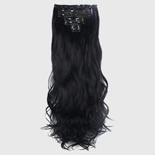 Load image into Gallery viewer, Estelle 7 Pcs 16 Clips 24 Inch Thick Curly Straight Full Head Clip in on Double Weft Hair Extensions
