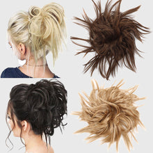 Load image into Gallery viewer, Eestelle Messy Cocktail Bun ,Hair Piece, Hair Tousled updo ,Synthetic Hair Extensions Scrunchies Hairpiece for Women
