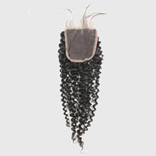 Load image into Gallery viewer, Hand Made Kinky Curly Human Hair  Lace  Closure 4*4-يدوية الصنع غريب مجعد الإنسان الرباط إغلاق 4 * 4
