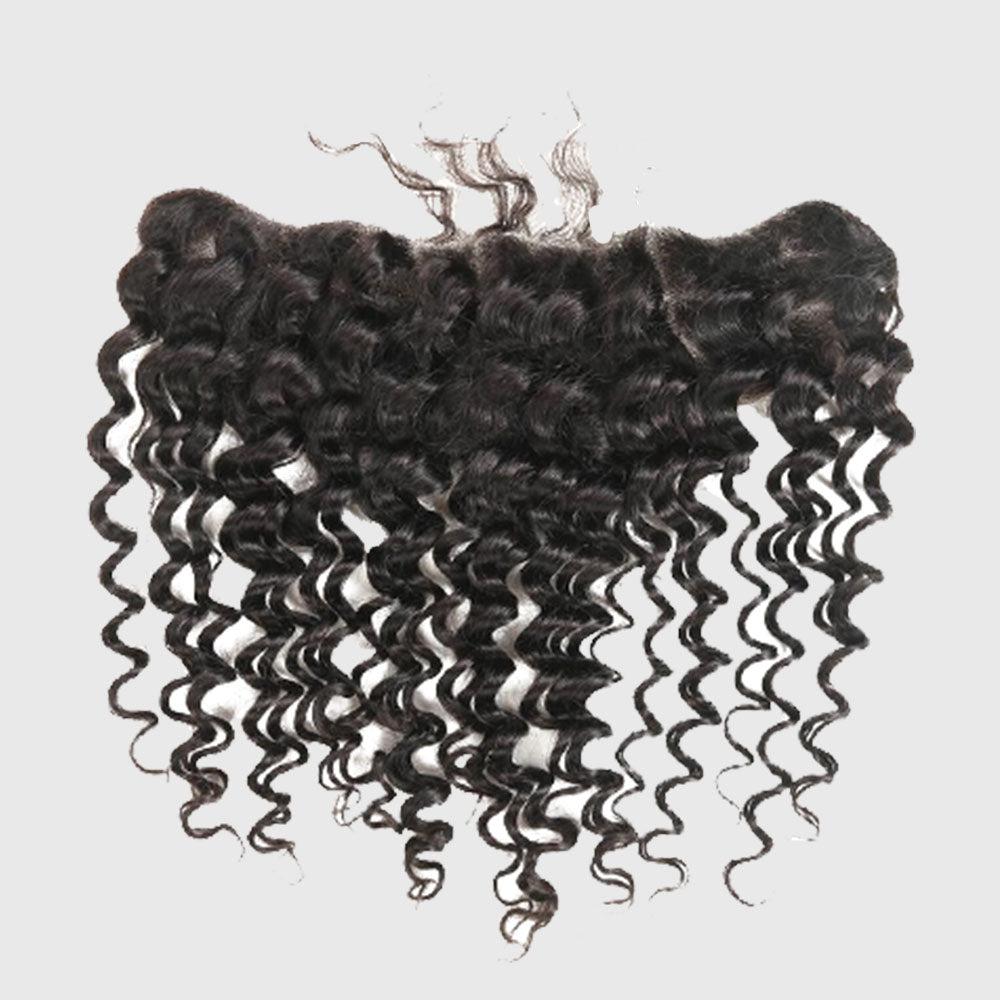 Human Hair Deep Wave13*4 Lace Frontal-13x4frontaldwelsy-شعر بشري عميق Wave13 * 4 أمامي الدانتيل
