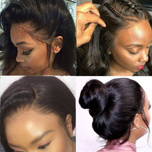 Load image into Gallery viewer, Human Hair Straight Wigs with 13x4 Lace Front Lace شعر مستعار بشري مستقيم مع دانتيل أمامي دانتيل 13x4
