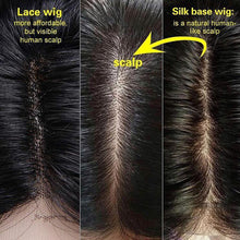 Load image into Gallery viewer, Silk Top  Human Hair Straight Wigs with 13x4 Front Lace  شعر مستعار حريري مستقيم شعر بشري مع دانتيل أمامي 13x4
