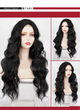 Load image into Gallery viewer, Estelle  women&#39;s small  lace Front wigs fiber long curly hair big wave wigs wig headgear with multi fashion ombre color
