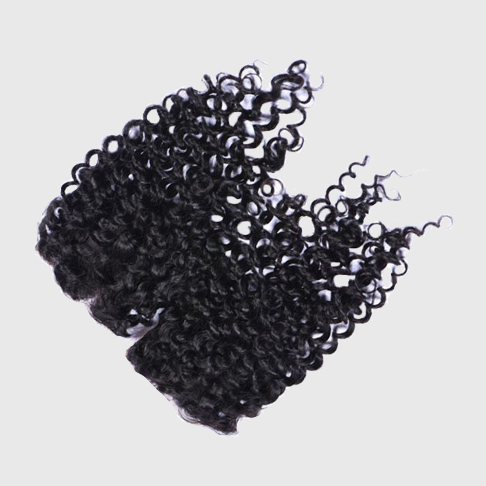 Hand Made water wave Human Hair  Lace  Closure 4*4 -موجة المياه المصنوعة يدويا من شعر الإنسان إغلاق الدانتيل 4 * 4