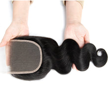 Load image into Gallery viewer, Hand Made Bodywave Human Hair  Lace  Closure 4*4-اليد التي أدلى بها Bodywave الإنسان الرباط إغلاق 4 * 4
