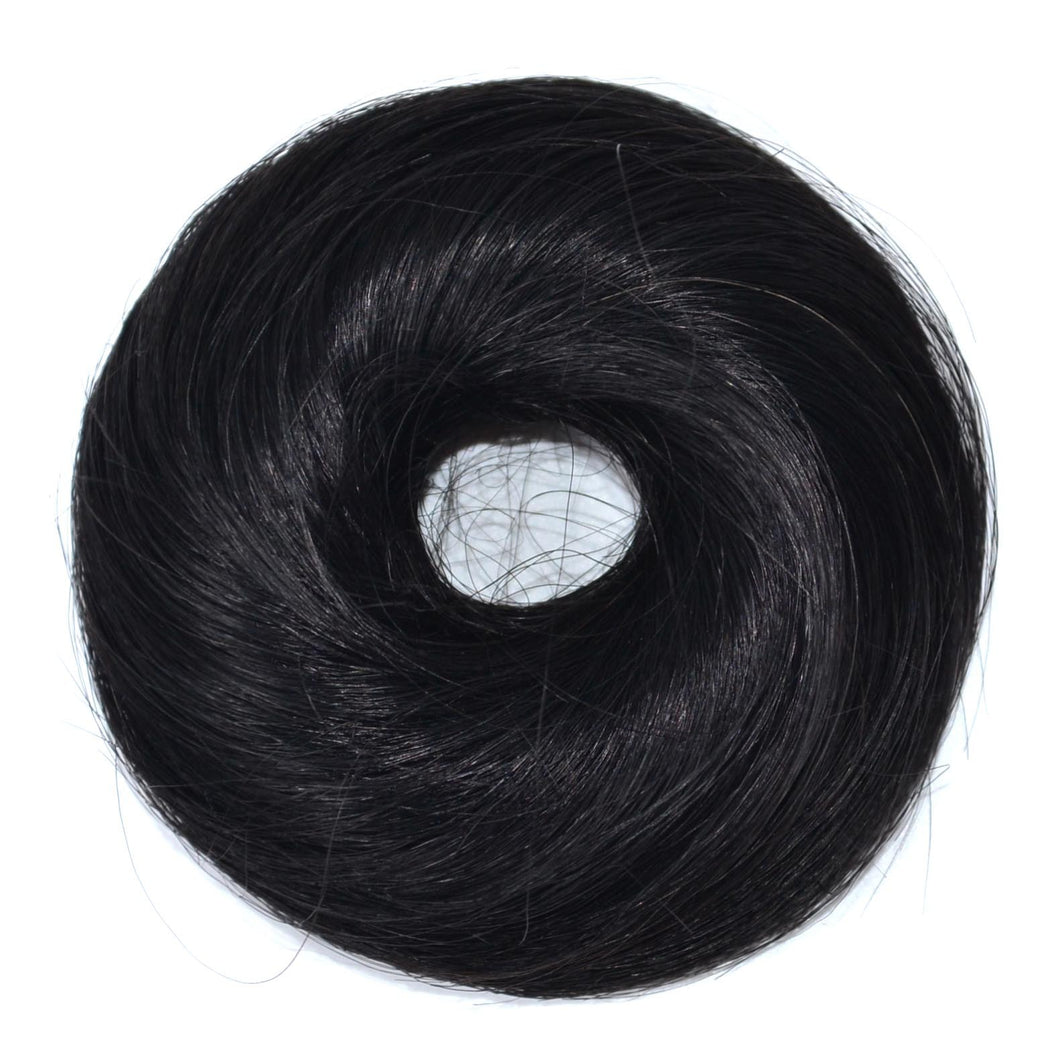 Estelle Real hair donut ball head wig hair bag wig ring real hair ring hair fluffy curly lady ball head hair twister