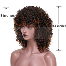 Load image into Gallery viewer, Estelle European and American wig female African small curly explosive head long curly hair head cover chemical fiber high temperature silk wig Afro wigs

