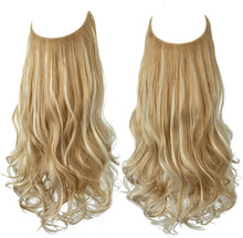 Load image into Gallery viewer, Halo Hair Extensions Short Synthetic Hairpieces Straight Headband for Women Heat Resistant Fiber No Clip وصلات شعر من هالو ، وصلات شعر اصطناعية قصيرة ، عصابة رأس مستقيمة للنساء ، ألياف مقاومة للحرارة ، بدون مشبك
