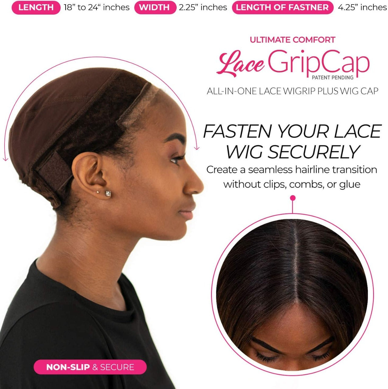 Estelle Wig Grip, Non Slip Lace Wig Band Wig Headband Grip Velvet Scar –  Estelle Hair Fashion