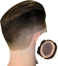 Load image into Gallery viewer, Estelle Australian Hair Patch for Men, 100% Human Hair, Natural Looking Thin Front Lace Hair Brown
