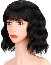 Load image into Gallery viewer, Estelle Fiber Heat Resistant Wig, Nature looking ,Curl, Bodywave, Straight, long, Short, Black, Brown, for Cosplay Daily Party Use Synthetic Hair Replacement Wig For Fashion Women
