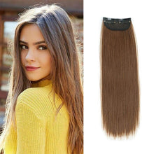 Load image into Gallery viewer, Estelle Clips-In Synthetic Short Straight Hair Piece Invisible for Thinning Hair 2 Pieces
