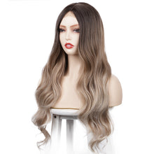 Load image into Gallery viewer, Estelle small lace ladies wig long curly hair big loose wave wig headgear wig-R4/T12/1001#
