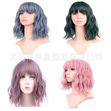 Load image into Gallery viewer, Estelle Full Wig for Heat Resistant Synthetic Wig Natural Long Straight Wig With Bangs Lady Fiber Wig Black Brown
