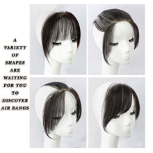 Load image into Gallery viewer, Estelle Hand Woven Invisible Biological Scalp Wig Piece Ladies Forehead Hairline Wig Patch Hair Piece Real Hair
