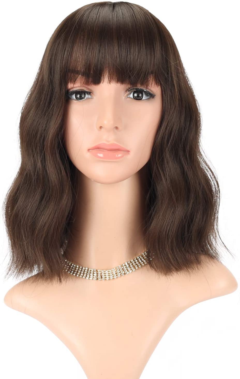 Estelle Fiber Heat Resistant Wig, Nature looking ,Curl, Bodywave, Straight, long, Short, Black, Brown, for Cosplay Daily Party Use Synthetic Hair Replacement Wig For Fashion Women