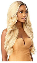 Load image into Gallery viewer, Estelle heat resistant high quality fiber Lace Front Wig body wave BLACK BLONDE Estelle عالية الجودة مقاومة للحرارة الألياف الدانتيل الجبهة الباروكة الجسم موجة الأسود الأشقر
