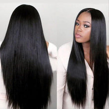 Load image into Gallery viewer, Estelle Fiber Heat Resistant Wig, Nature looking ,Curl, Bodywave, Straight, long, Short, Black, Brown, for Cosplay Daily Party Use Synthetic Hair Replacement Wig For Fashion Women (Black Straight No Fringe)
