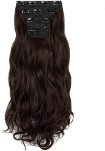 Load image into Gallery viewer, Estelle Clip in Hair Extensions 4Pcs 11Clips Curly Wavy Thick Full Head Double Weft Clip on Synthetic Hair Extension وصلات شعر Estelle Clip في وصلات الشعر 4 قطعة 11 مشابك مموجة ومموجة سميكة كاملة الرأس بمشبك مزدوج اللحمة على وصلات الشعر الاصطناعية
