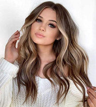 Load image into Gallery viewer, Estelle Fiber Heat Resistant Wig, Nature looking ,Curl, Bodywave, Straight, long, Short, Black, Brown, for Cosplay Daily Party Use Synthetic Hair Replacement Wig For Fashion Women (Blonde Ombre 8/613)

