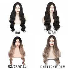 Load image into Gallery viewer, Estelle small lace ladies wig long curly hair big loose wave wig headgear wig-R4/T12/1001#
