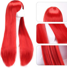 Load image into Gallery viewer, Estelle Wigs 32 Inches 80 cm Long Straight Anime Fashion Women&#39;s Cosplay Wig Party Wig With Free Wig Cap
